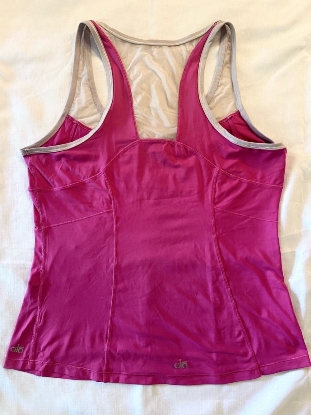 Pink Racerback Athletic Tank Top - Picture 4 of 13